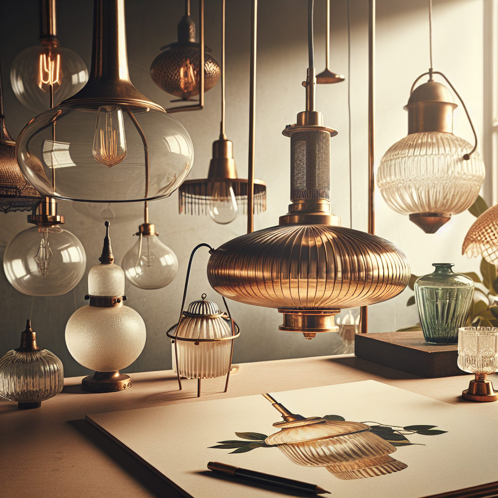 Radiant Nostalgia: Chic Styling with Vintage Lamp Shades